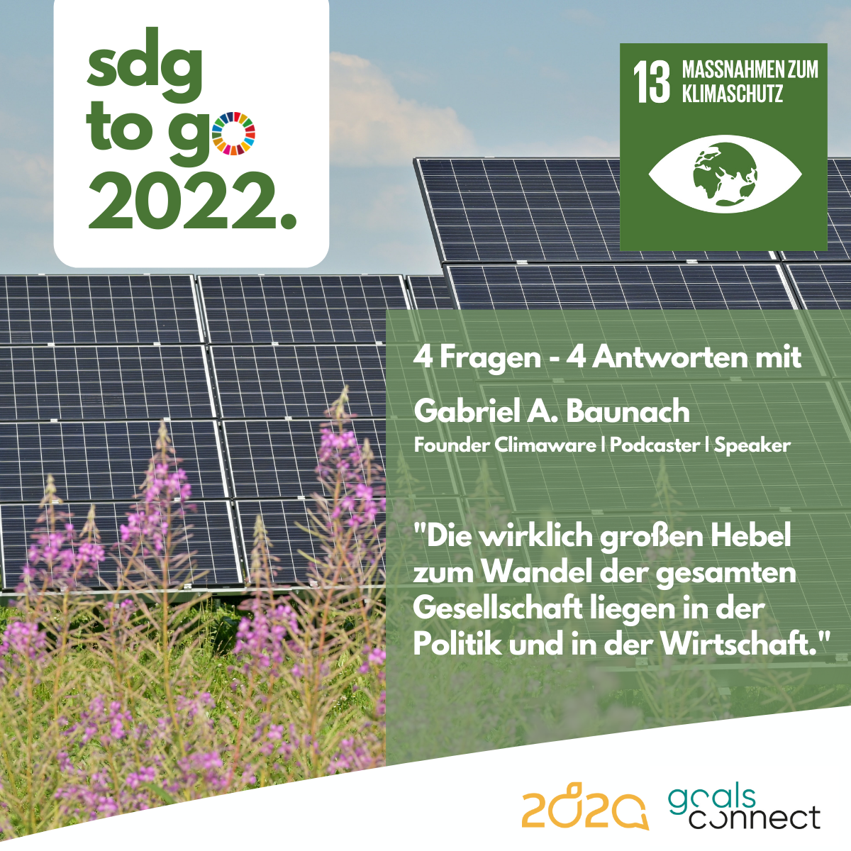 Read more about the article SDG to go – Heute: SDG 13 „Maßnahmen zum Klimaschutz“