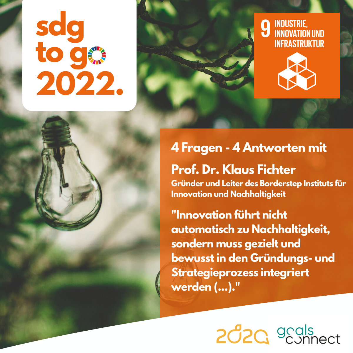 You are currently viewing SDG to go – Heute: SDG 9 „Industrie, Innovation und Infrastruktur“