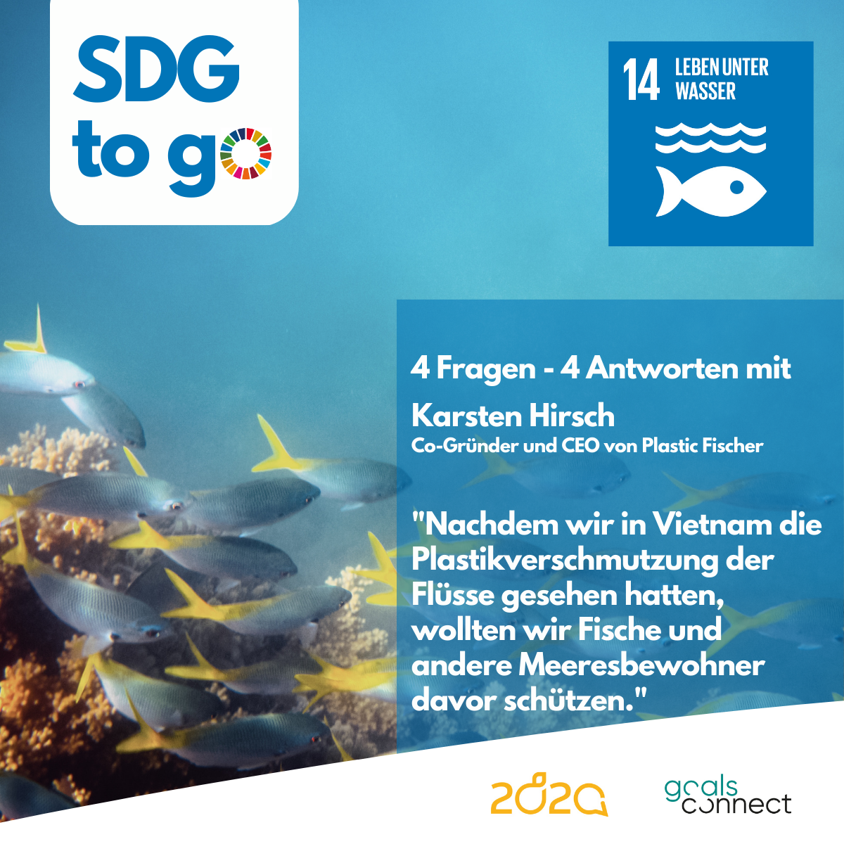 You are currently viewing SDG to go – Heute: SDG 14 „Leben unter Wasser“