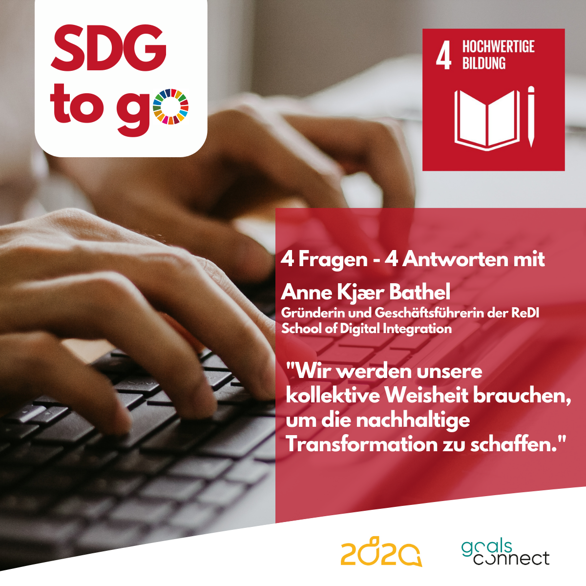 Read more about the article SDG to go – Heute: SDG 14 „Hochwertige Bildung“